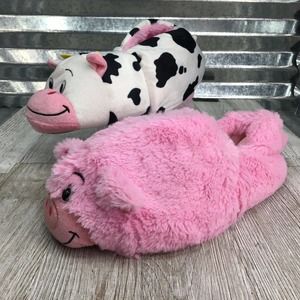 FlipaZoo Slippers Pig a Cow Slipper Reversible